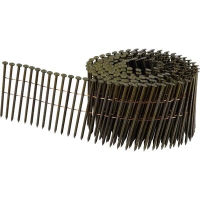 Prego coil anelado, 2,5 mm x 70 mm, polido, carretel com 300 unidades, para o pregador PP 700