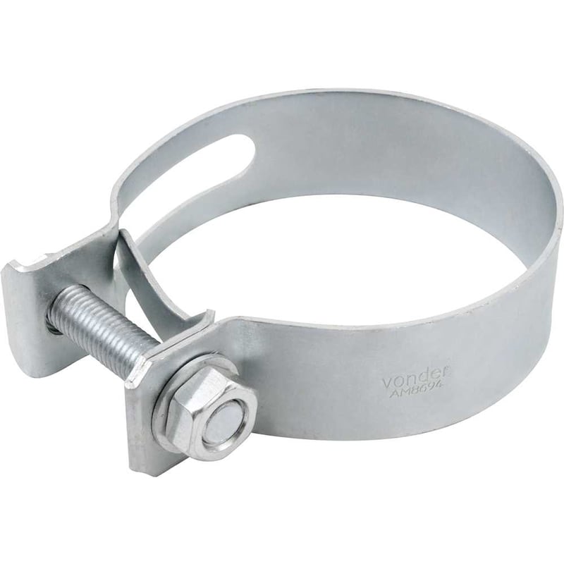 Abraçadeira para mangote, aço carbono, largura 32 mm, AM 99 mm - 107 mm, com 2 peças