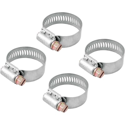 Abraçadeira rosca sem fim, 25 mm a 38 mm, com 4 peças, AL 2538