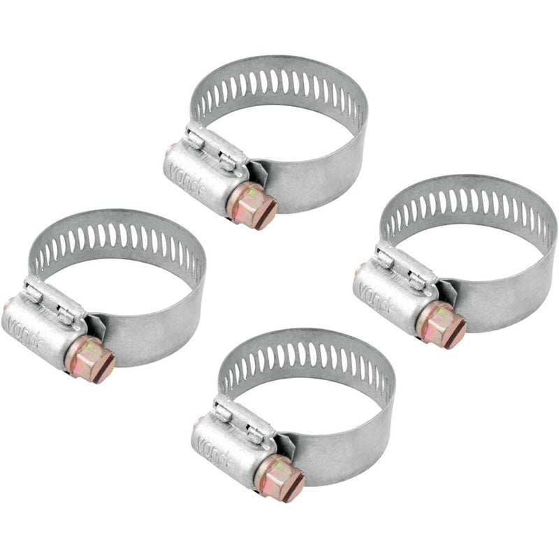 Abraçadeira rosca sem fim, 25 mm a 38 mm, com 4 peças, AL 2538