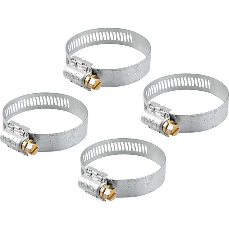 Abraçadeira rosca sem fim, 44 mm a 57 mm, com 4 peças, AL 4457