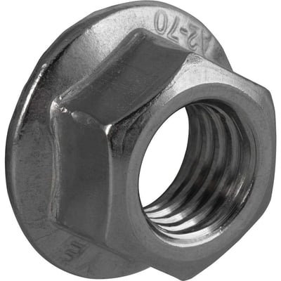 Porca sextavada flangeada M12 x 1,75 mm para haste para painel solar