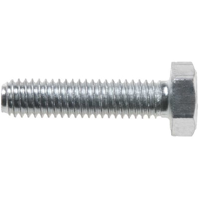 Parafuso sextavado zincado 6 mm x 25 mm, MA, rosca total