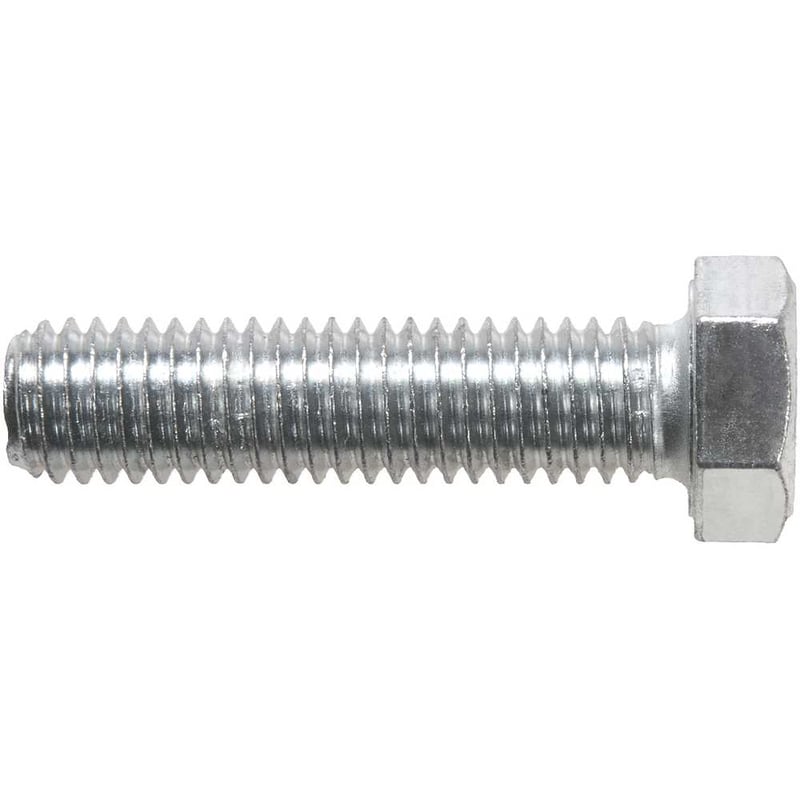 Parafuso sextavado zincado 1/2" x 2", UNC, rosca total