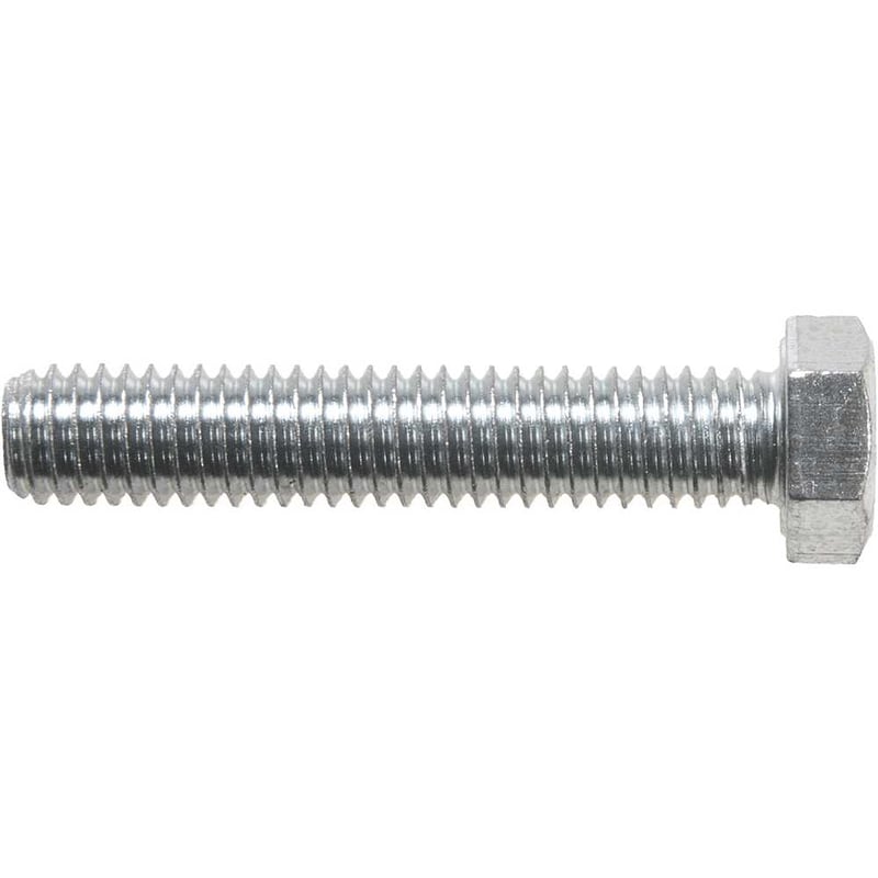 Parafuso sextavado zincado 3/8" x 2", UNC, rosca total