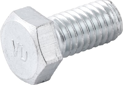 Parafuso sextavado zincado 3/8" x 3/4", UNC, rosca total