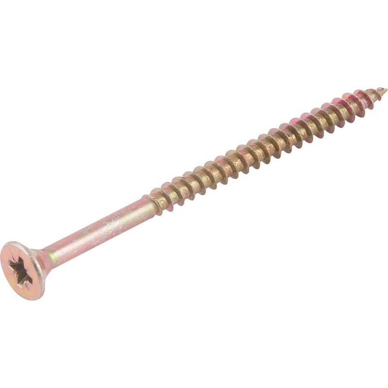 Parafuso madeira chipboard, 6,0 mm x 90,0 mm, cabeça chata, fenda cruzada/pozidrive