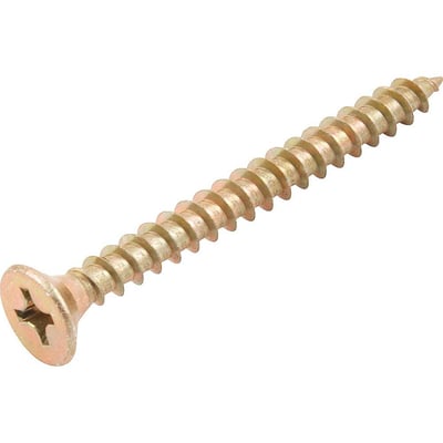 Parafuso madeira chipboard, 6,0 mm x 60,0 mm, cabeça chata, fenda cruzada/phillips