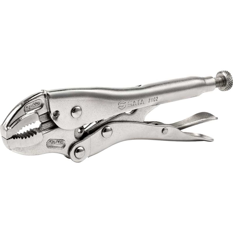 Alicate de pressão mordente curvo, 10", aço cromo molibdênio, ST71103ST