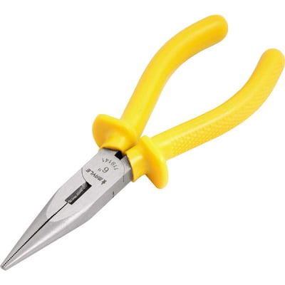 Alicate bico meia cana reto 6", curto, 119141M