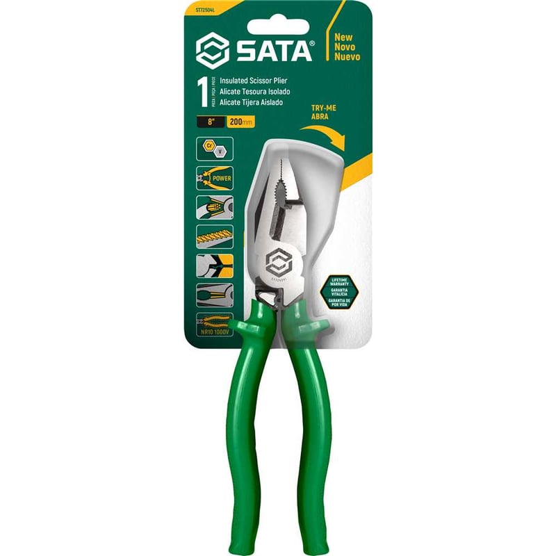 Alicate universal 8", corte tesoura, ST72504L