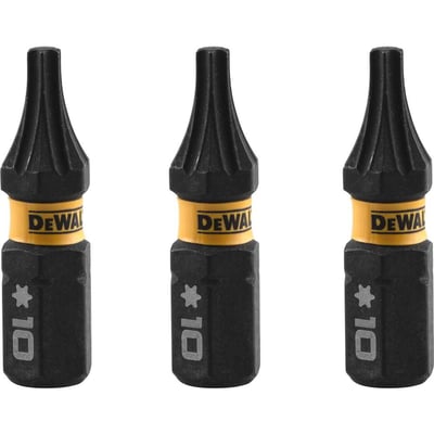 Jogo de bits ponteiras hexalobular com encaixe de 1/4", T10 x 25 mm, Flextorq 3.0