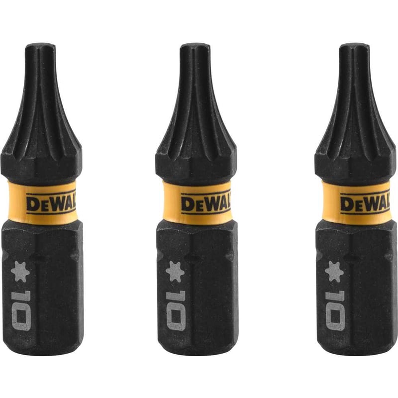 Jogo de bits ponteiras hexalobular com encaixe de 1/4", T10 x 25 mm, Flextorq 3.0