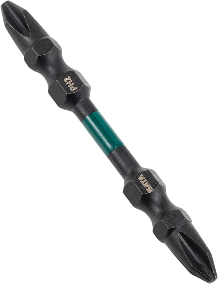 Bits phillips de impacto com ponta dupla, PH3, 65 mm, com 10 peças, ST59803