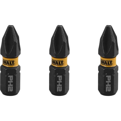 Jogo de bits ponteiras phillips com encaixe de 1/4", PH2 x 25 mm, Flextorq 3.0