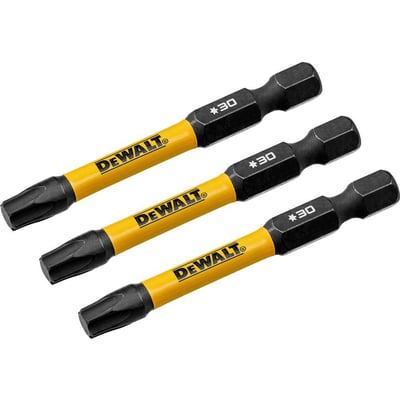 Jogo de bits ponteiras hexalobular com encaixe de 1/4", T30 x 56 mm, Flextorq 3.0