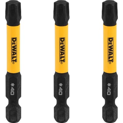 Jogo de bits ponteiras hexalobular com encaixe de 1/4", T40 x 56 mm, Flextorq 3.0
