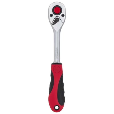Catraca reversível para soquete, encaixe 1/2", cabo emborrachado, R60000027