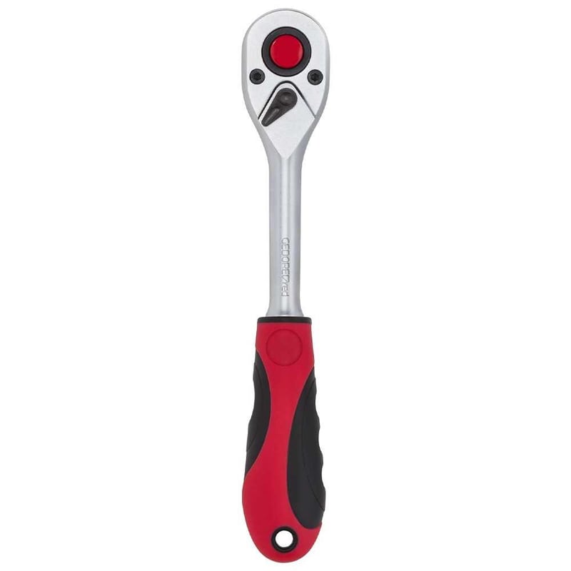 Catraca reversível para soquete, encaixe 1/2", cabo emborrachado, R60000027
