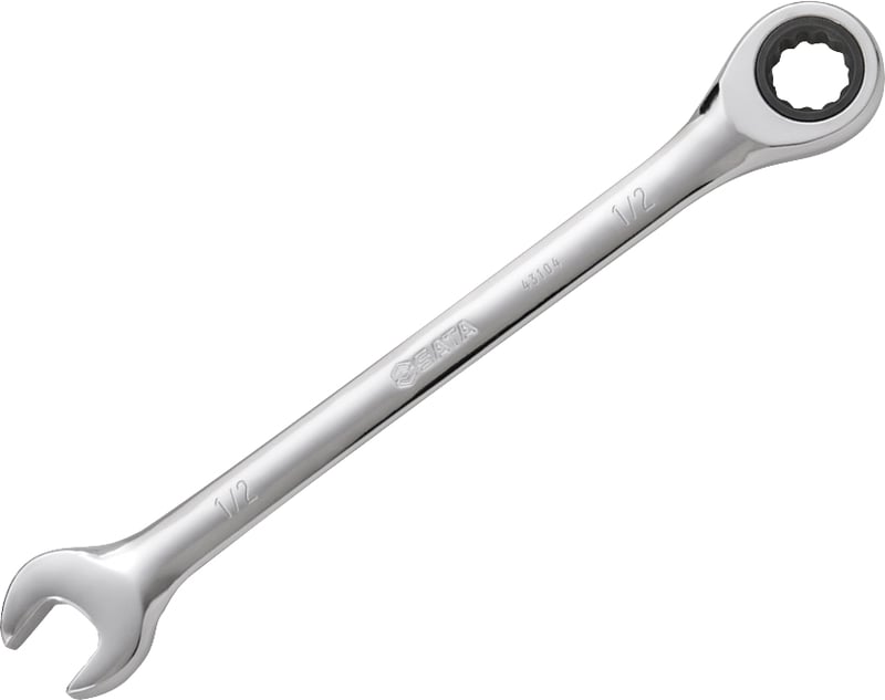 Chave combinada com catraca, 1/2", aço cromo vanádio, ST43104ST
