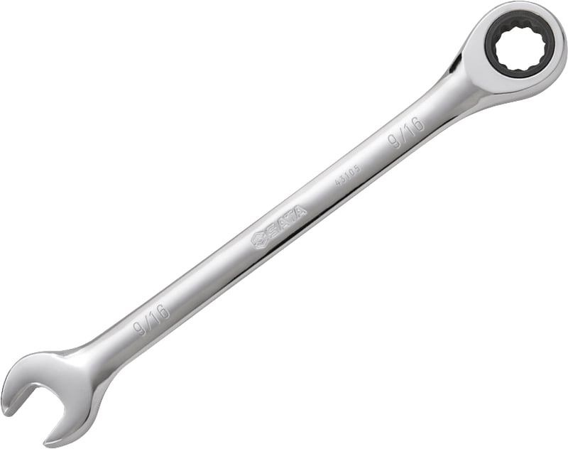 Chave combinada com catraca, 9/16", aço cromo vanádio, ST43105ST