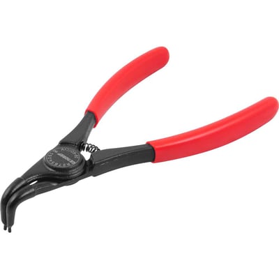Alicate para anéis externos, bico curvo, 7", R27654061