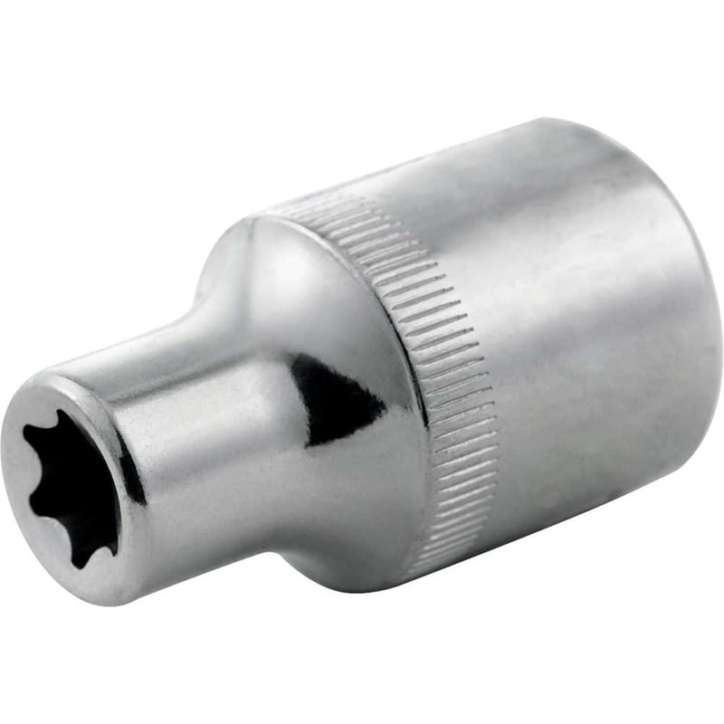 Soquete hexalobular fêmea, com encaixe 1/2", TRAFIX - E22, ST13707SC
