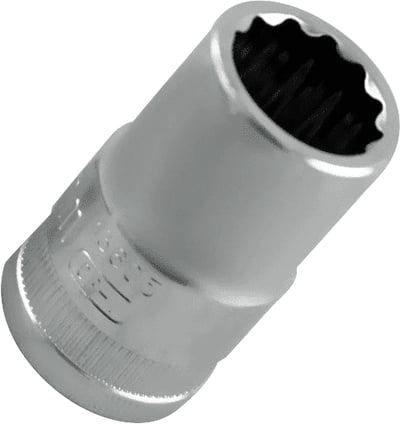 Soquete estriado, com encaixe de 3/4", 1.1/2"