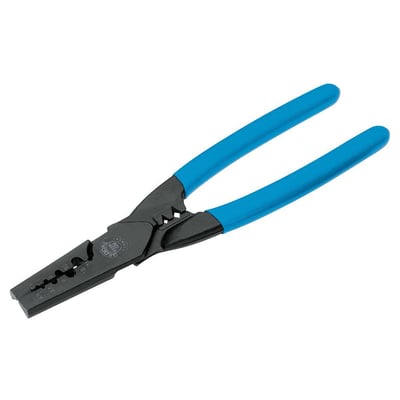 Alicate crimpador 8.1/2", para terminais pré isolados/sem isolação, 0,50 mm² a 16,0 mm², 091.880