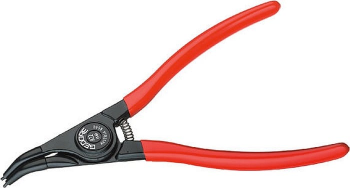 Alicate para anéis externos, bico curvo 5.1/2" 45°, 8000/A2