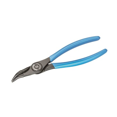 Alicate para anéis interno, bico curvo, 12", 8000/J42
