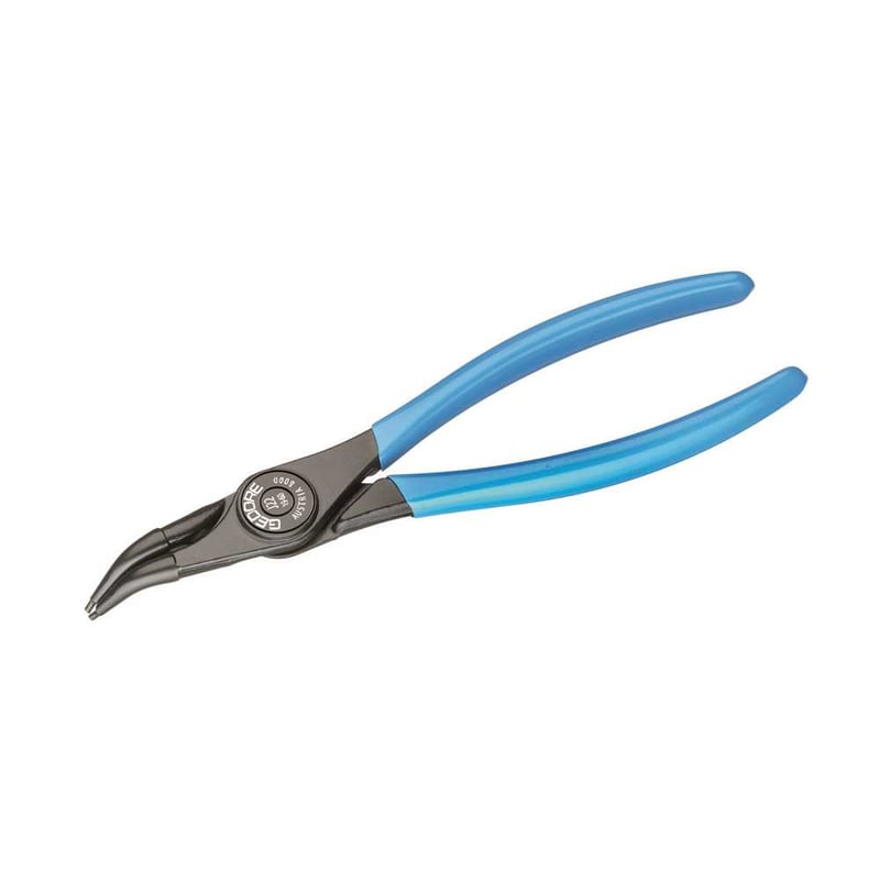 Alicate para anéis interno, bico curvo, 12", 8000/J42