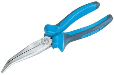 Alicate bico meia cana curvo 6.1/4", tipo telefone, com isolação até 1.000 V, 160-JC 029.887