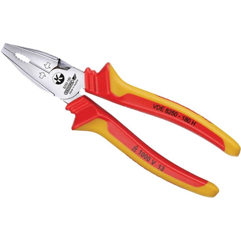 Alicate universal 7", VDE H, com isolação até 1.000 V, Kraft power pliers, 091.895