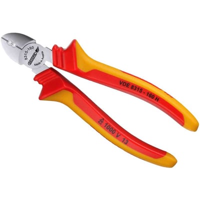 Alicate corte diagonal 6.1/2", VDE H, com isolação até 1.000 V, 091.899