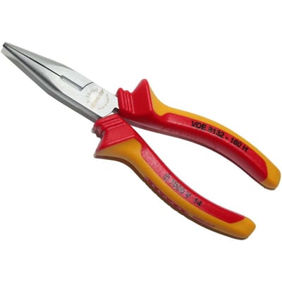 Alicate telefone, bico meia cana reto, 6.1/2", 8132 160H VDE H