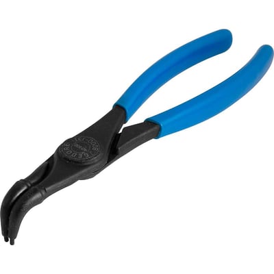 Alicate para anéis interno, bico curvo, 9", 8000/J31