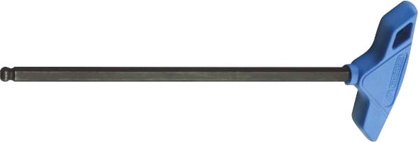 Chave allen abaulada longa, 5,0 mm, cabo T, 012571