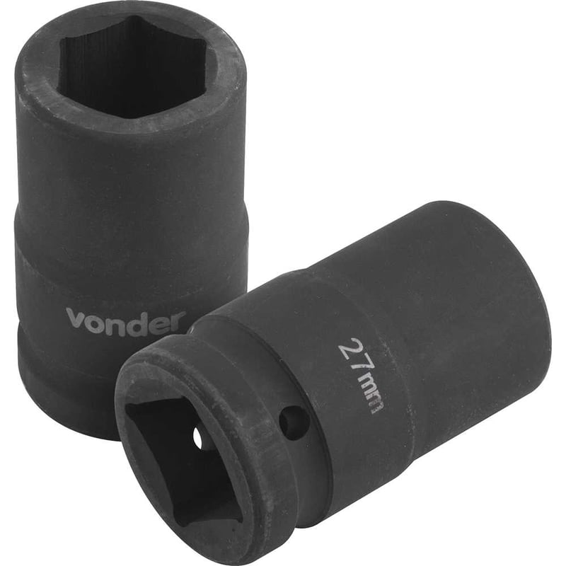 Soquete sextavado de impacto, encaixe de 1" x 27,0 mm, para desforcímeto