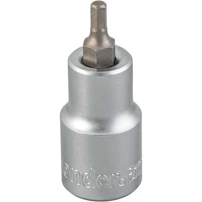 Soquete hexagonal 4 mm, encaixe de 1/2"