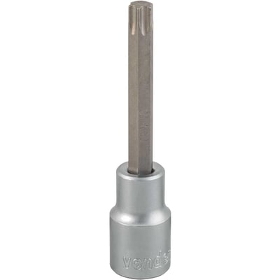 Soquete hexalobular macho longo, encaixe de 1/2", T50