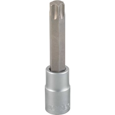 Soquete hexalobular macho longo, encaixe de 1/2", T60