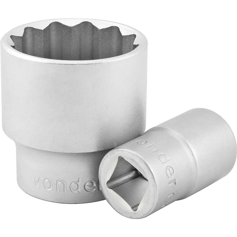 Soquete estriado com encaixe de 3/4", 36 mm