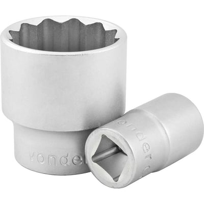 Soquete estriado com encaixe de 3/4", 38 mm