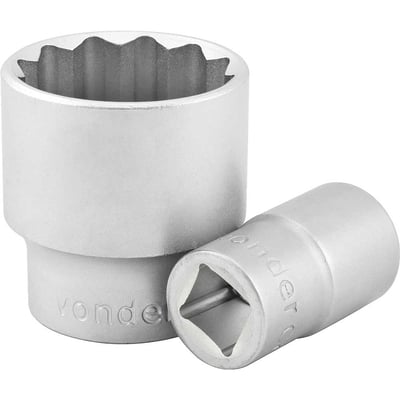 Soquete estriado com encaixe de 3/4", 46 mm