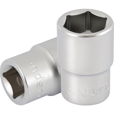 Soquete sextavado com encaixe de 1/2", 9 mm
