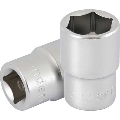 Soquete sextavado com encaixe de 1/2", 16 mm
