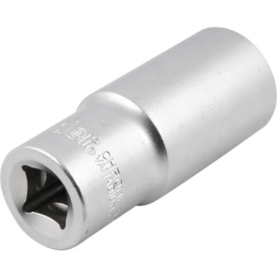 Soquete estriado longo, com encaixe de 1/2", 24 mm