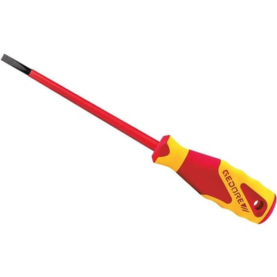 Chave de fenda 5,5 mm x 125 mm, com haste isolada, VDE 2170-5,5, 091.810