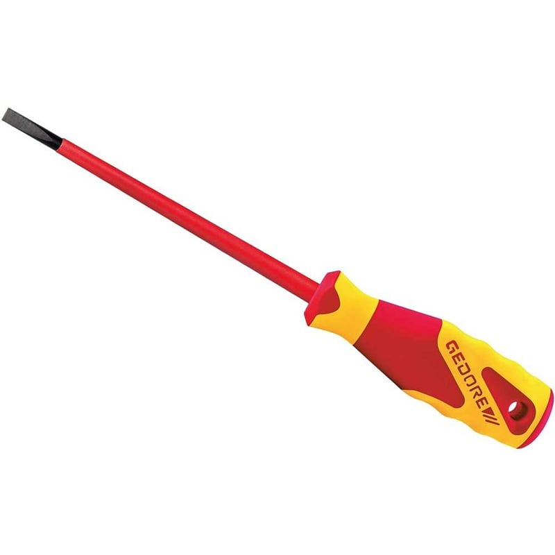 Chave de fenda 5,5 mm x 125 mm, com haste isolada, VDE 2170-5,5, 091.810